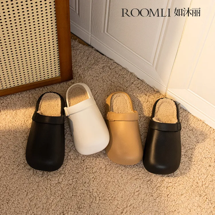 2025秋冬新款爆款保暖棉拖鞋女款居家室内防滑情侣外穿勃肯棉拖鞋