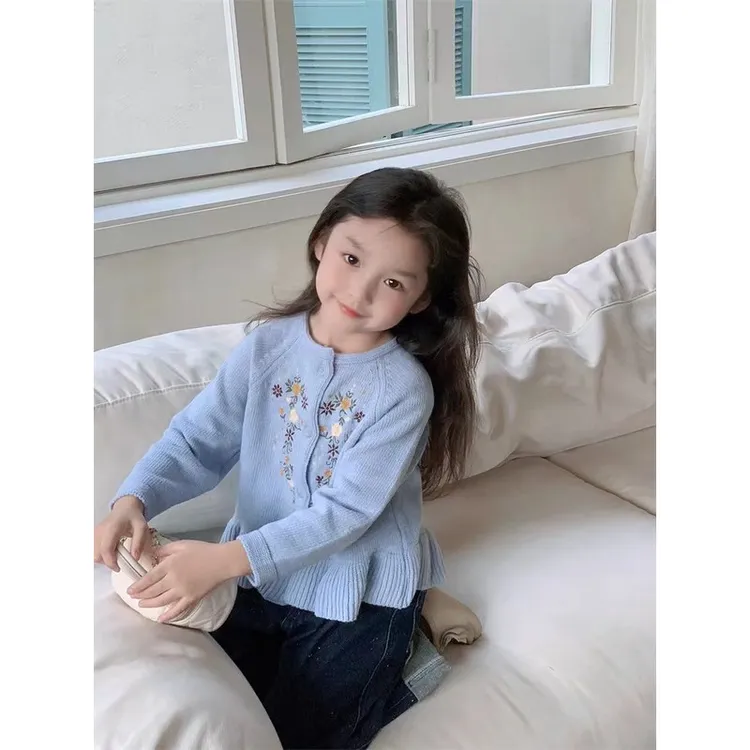 巴拉巴拉男孩女孩女童开衫毛衣春秋装女宝宝洋气春装韩版2025新款