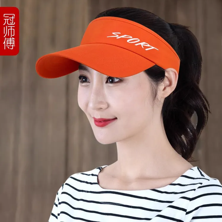 跑步帽子夏季防晒遮阳女士空顶户外休闲太阳帽运动无顶防晒帽