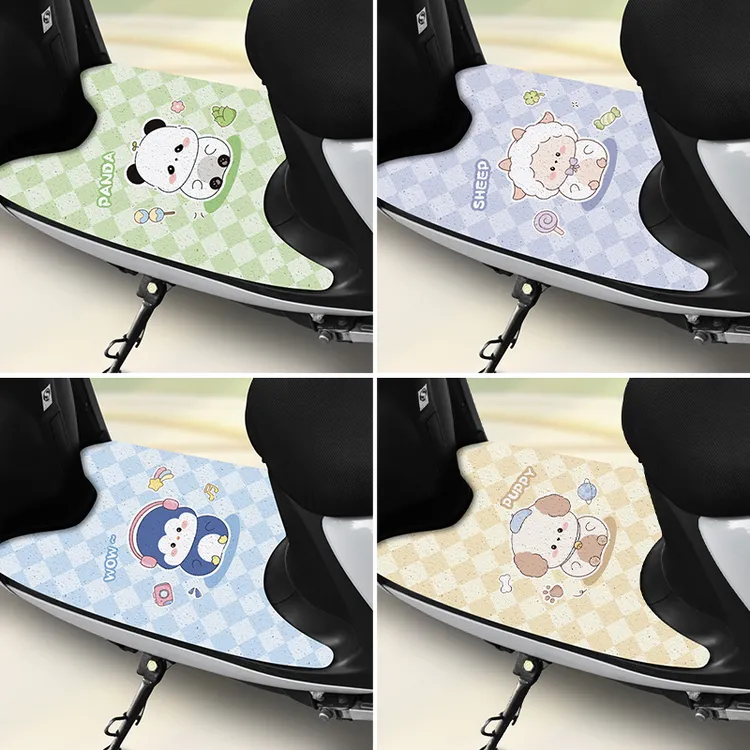 电动车脚踏垫摩托车脚垫电瓶车脚踩垫踏板雅迪通用爱玛裁剪款防水