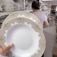 骨瓷8英寸汤盘口径20cm2只