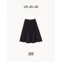 LIUJIUJIU 赫本高腰简约时尚高级感半身裙复古A字百搭半裙BQ4833L
