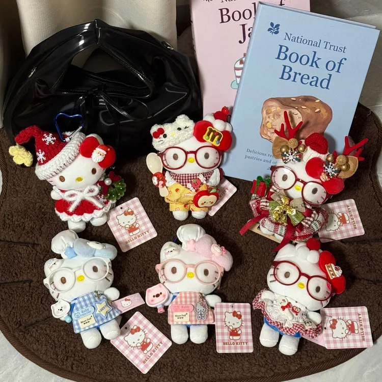 正版hellokitty三丽鸥kt包包挂件圣诞节书包玩偶送人生日礼物女