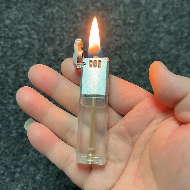 透明油仓煤油打火机 可视长续航加油打火机 经典砂轮打火机包邮