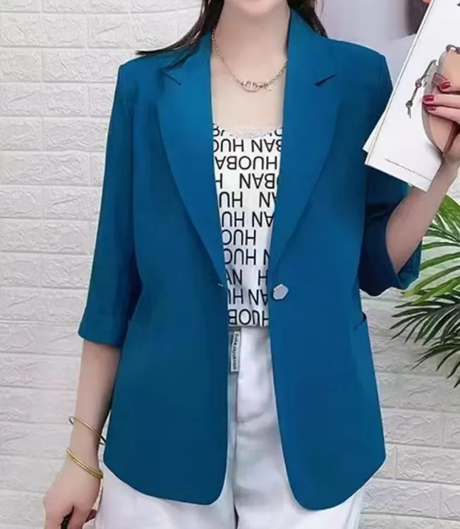 女士时尚百搭西装外套 2111 -A922(娇)