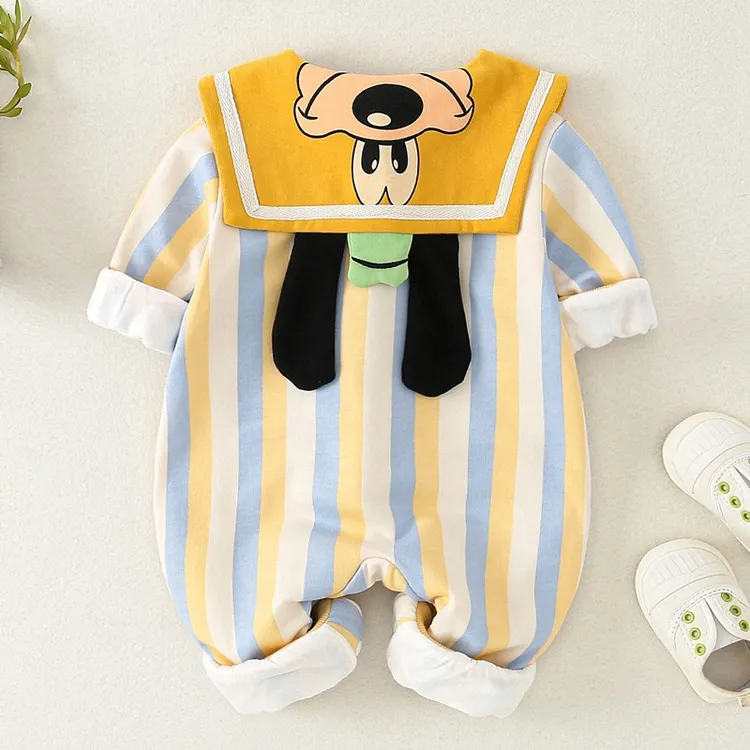 新品巴拉巴拉网红婴儿连体衣春秋款长袖婴幼儿衣服可爱卡通爬服哈