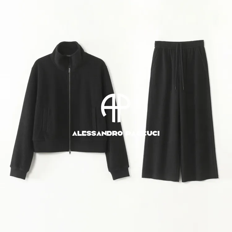 AP洛哥61004WT外套/54287KV裤【散步套装】羊毛立领外套/松紧腰裤子