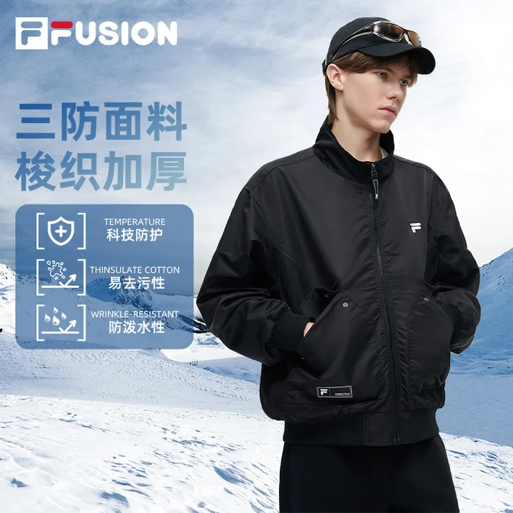 【加厚夹克】斐乐潮牌秋冬时尚工装外套男士休闲百搭显瘦T11M415704