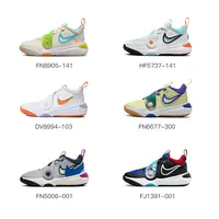 NIKE秋季童鞋男童女童 HUSTLE D11缓震魔术贴防滑儿童篮球运动鞋