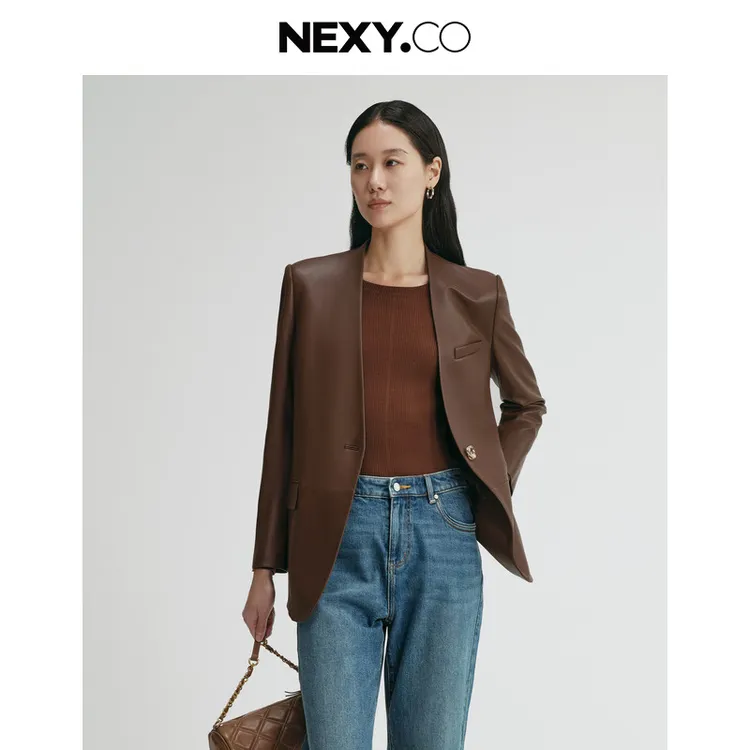 NEXY.CO/奈蔻皮外套XP00214D4