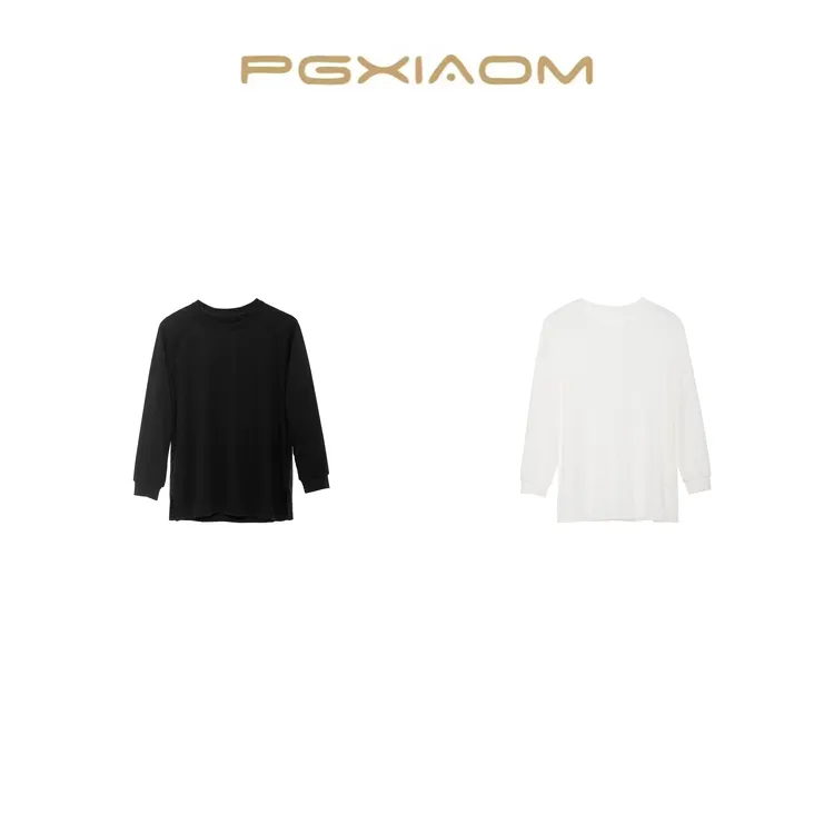 【PGXIAOM】润秀定制黑 白两色简约长袖打底衫SY5950              
