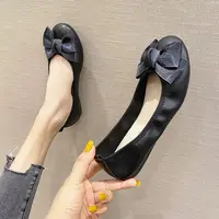 8236-2法式绝美单鞋女夏季新款软皮软底甜美时尚百搭平底豆豆鞋