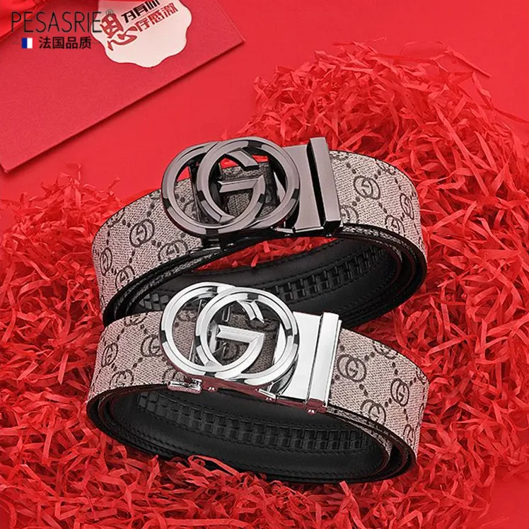 皮带男士2025新款自动扣腰带潮流百搭休闲裤带高档礼物时尚商务