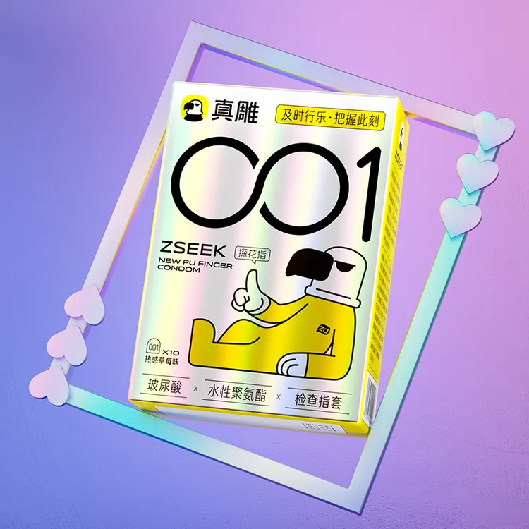 Lesparty!!超薄001聚氨酯手指套真雕探花指情侣约会调情医用玻尿酸检查指套计生用品byt