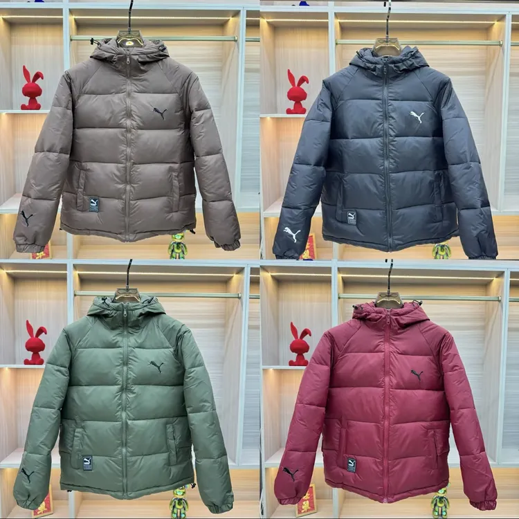 秋冬新款男士连帽加厚刺绣百搭休闲保暖棉服外套308