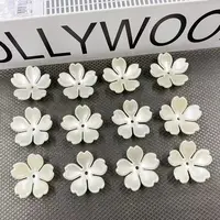 《燕子家》15mm手工制作材料ABS仿珍珠五叶草花瓣 幸福花朵 樱花古