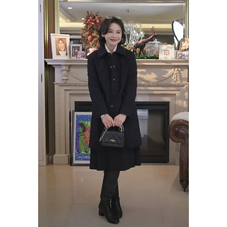 我是摩羯 戴妃的优雅 2.0 丹毛100支美利奴羊毛桑蚕丝菱格冬棉服