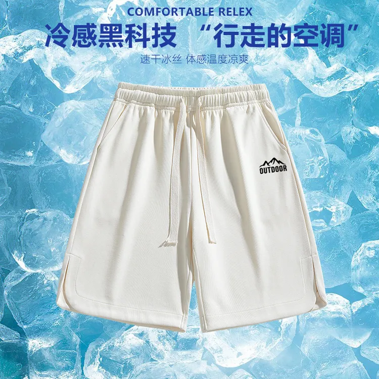 七分五分2025新款男士夏季休闲感温透气速干爆款时尚流行质感柔和