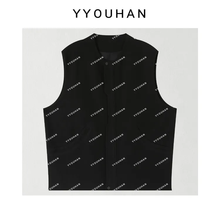 YYOUHAN 2025新款【西部雅丹】港风不规则宽松慵懒风马甲 2508C4350