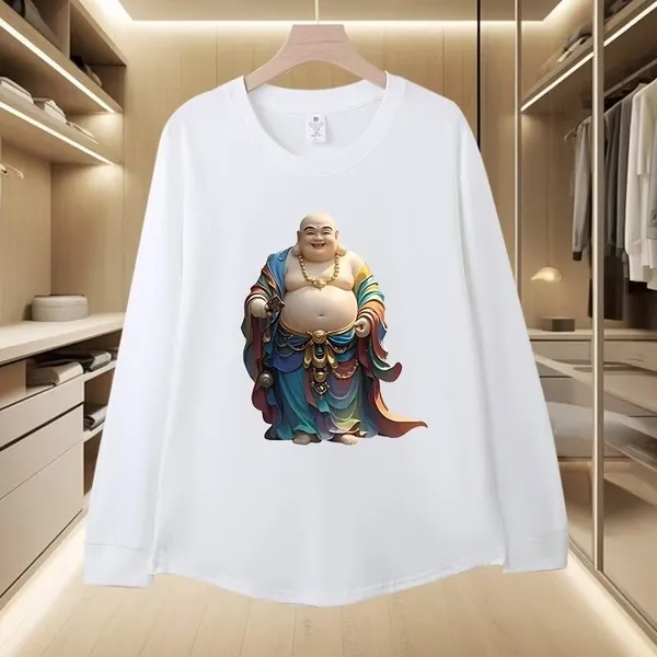 春秋秋冬季男士圆领卫衣潮牌休闲佛系加绒加厚外套新款长袖上衣