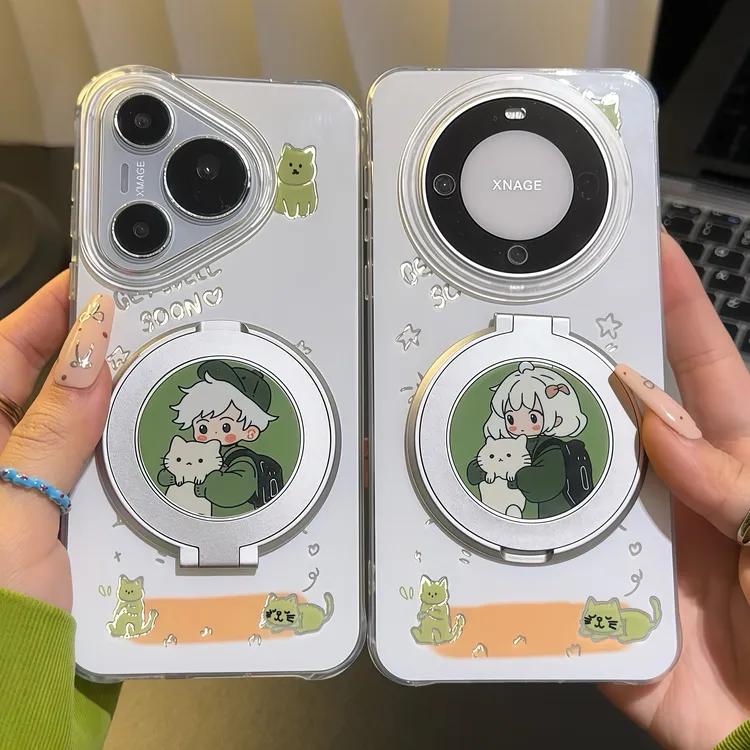 BANCA夏日森林情侣支架适用苹果VIVO华为OPPO小米14iPhone15/16手