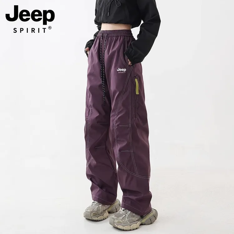 JEEP SPIRIT冲锋裤女款四季户外登山运动防风防水速干工装裤子
