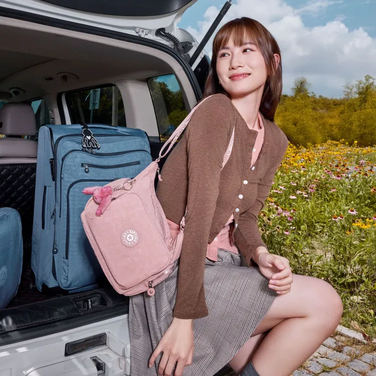 【暖系流光】kipling2025秋冬新款轻便斜挎包牛角包丨GABB/GABBIE