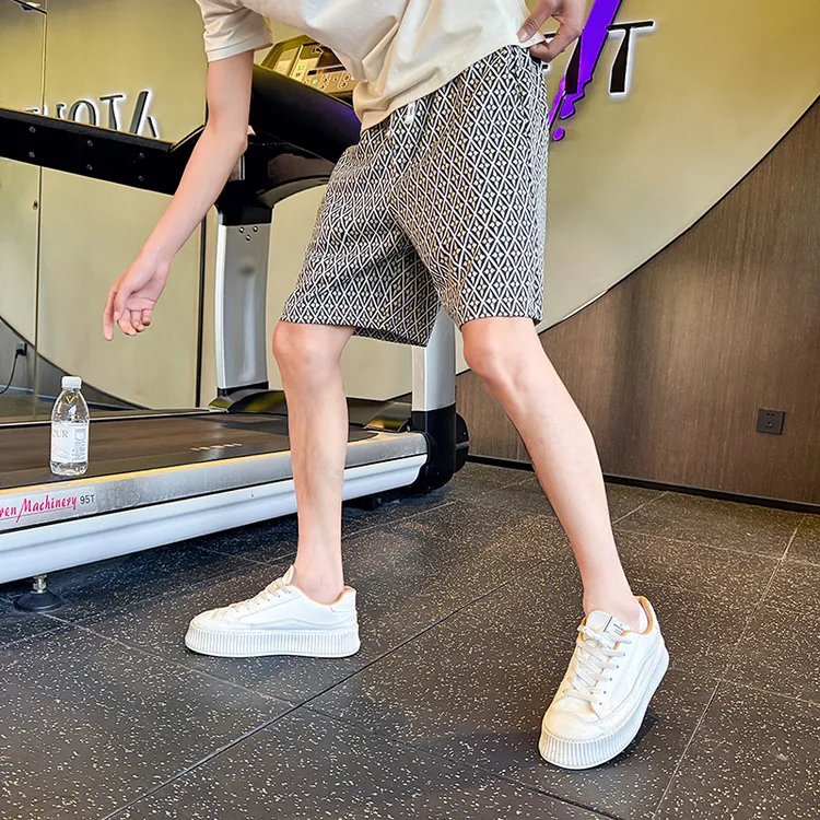 夏季薄款休闲短裤男士2025新款五分裤外穿裤衩宽松潮牌运动中裤子