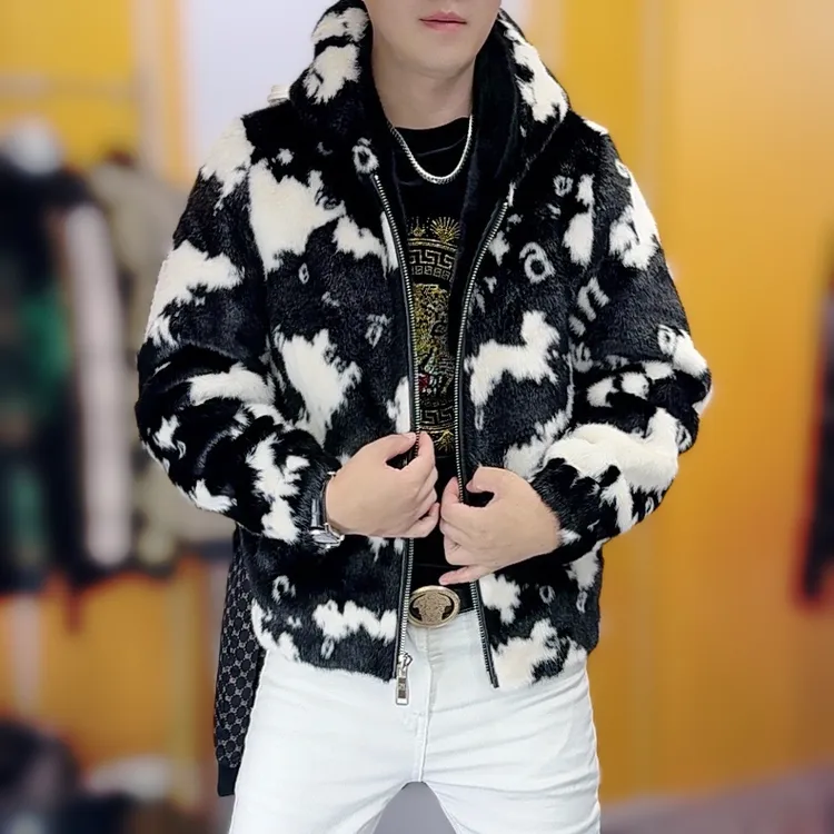 冬季新款时尚高品质轻奢男士修身外套8809