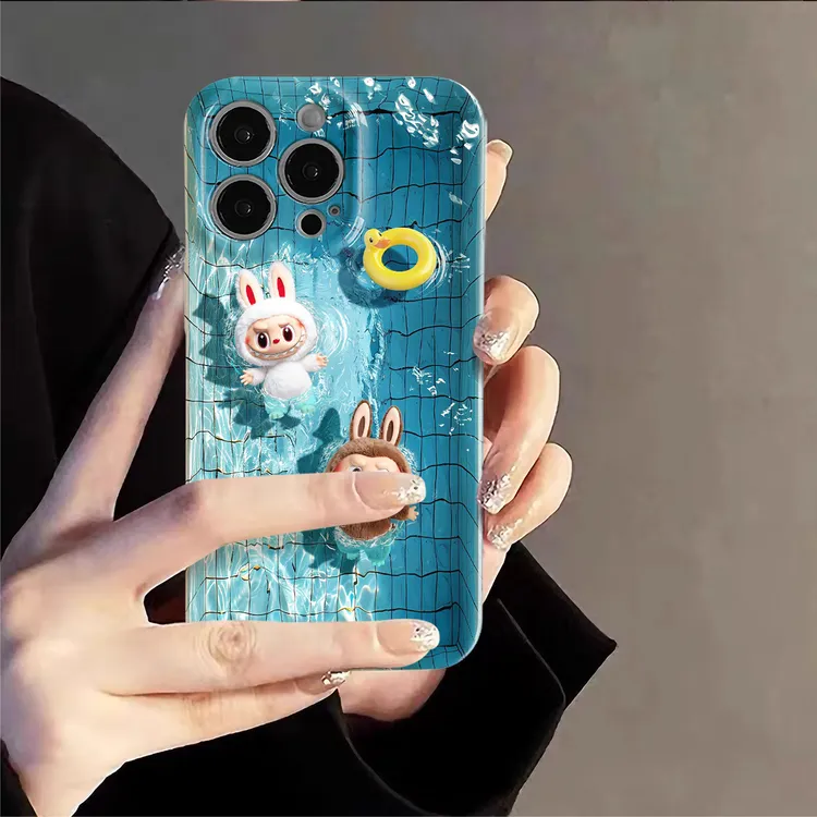 labubu游泳适用 苹果16promax 菲林手机壳/华为/小米/oppo/vivo
