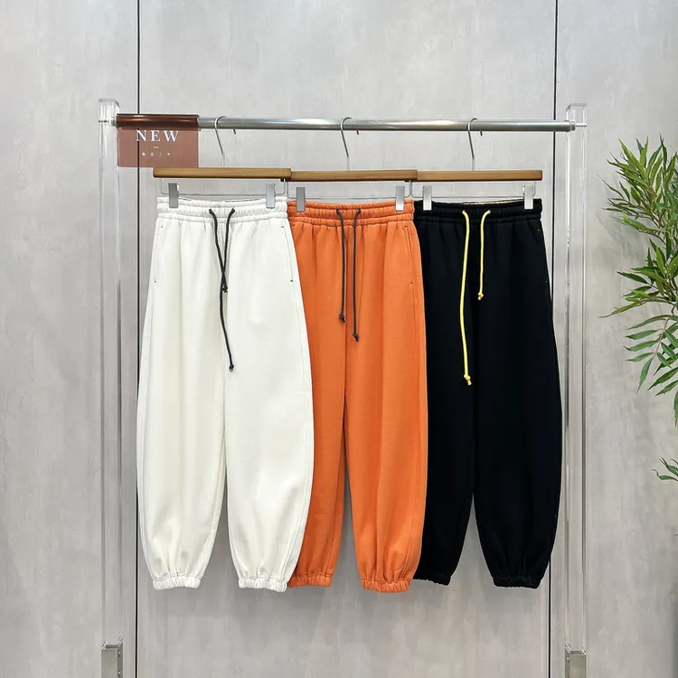 RAIN MALKA冬松紧腰纯色百搭加绒加厚卫裤女休闲运动束腿裤83298