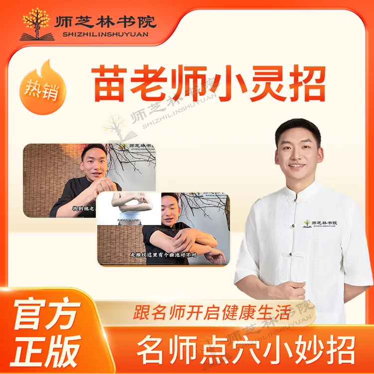 【苗太傅】苗老师小灵招苗医点穴手法书+视频课商品图