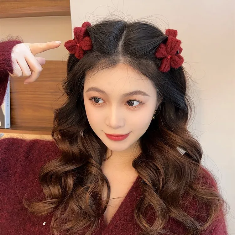 蝴蝶结洋气夹子新款万圣节装扮气质发夹可爱迷你丸子头蝴蝶结抓夹