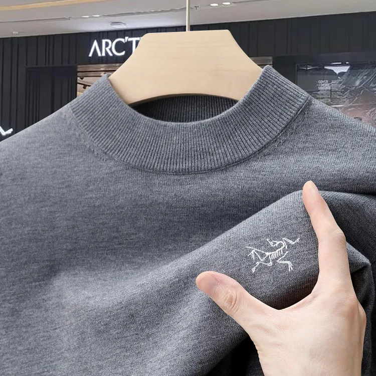 【限购2单·100%山羊绒】秋冬男士精纺羊绒针织衫商务休闲可机洗毛衣