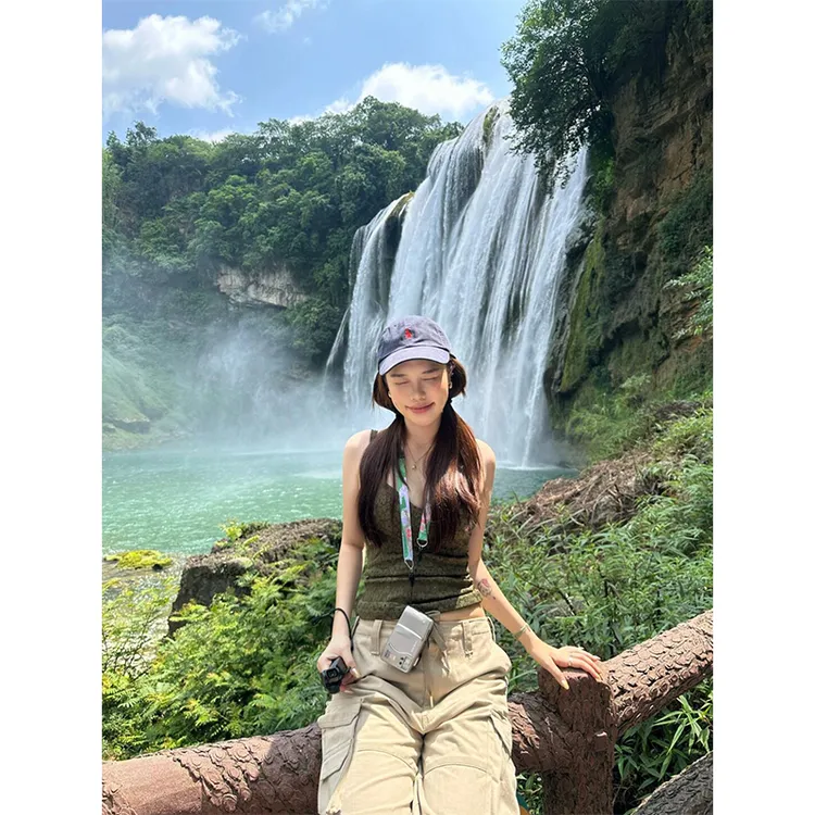 洋气衣服女夏季时尚复古辣妹外穿显瘦背心吊带上衣直筒休闲阔腿裤