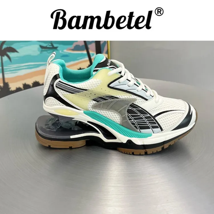 Bambetel弹簧鞋新款爆款新款悬浮复古增高老爹鞋情侣厚底运动