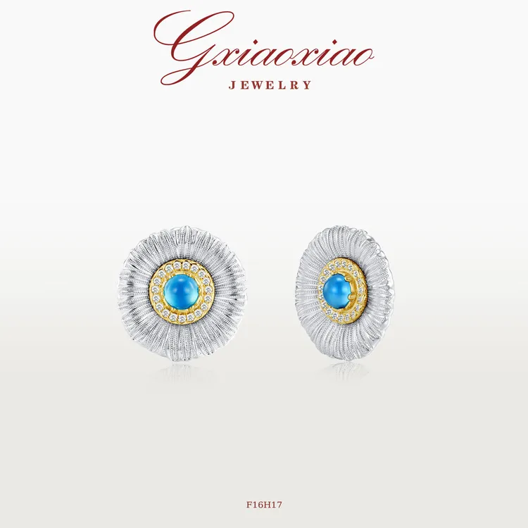 G XIAOXIAO 镀K金【小雏菊】时尚气质百搭清新耳环 F16H17