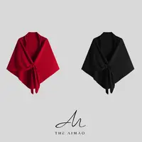【THE AIMAO】“氛围造型”精纺100%羊毛亲肤保暖三角巾披肩XYX82787