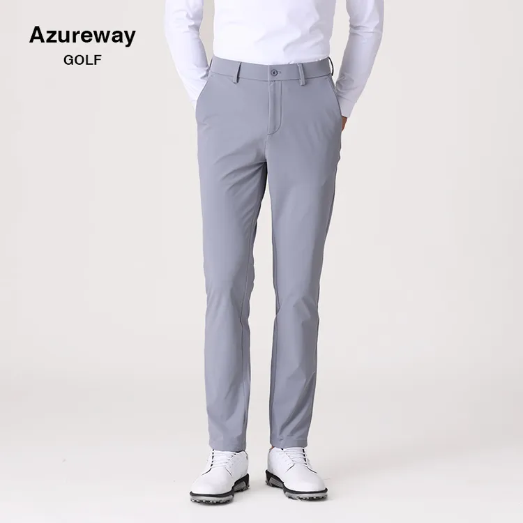 乐为秋季新款23711尼龙弹力高尔夫长裤运动简约百搭舒适加厚裤子