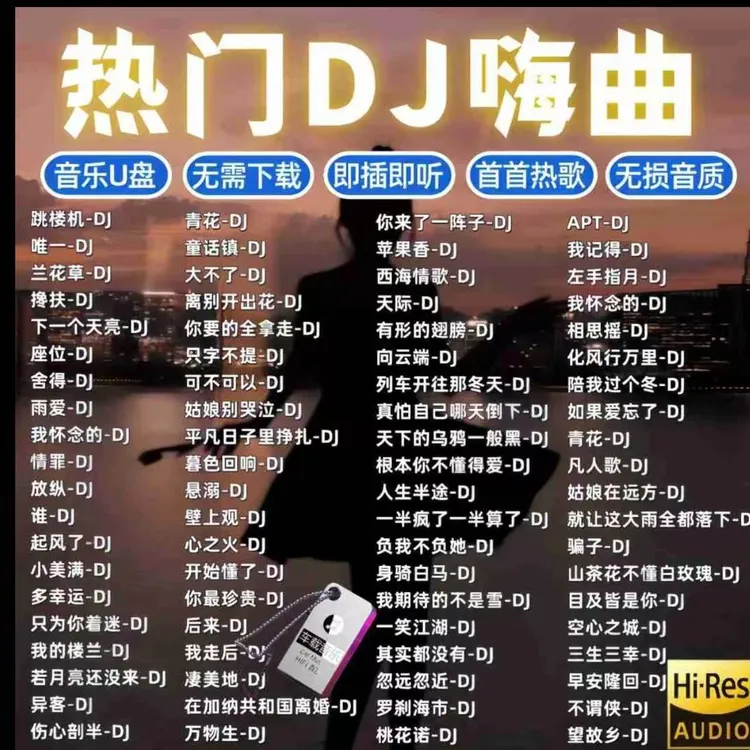 2025音乐视频MP3抖音热歌车载音乐U盘无损歌曲优盘经典DJ车载u盘