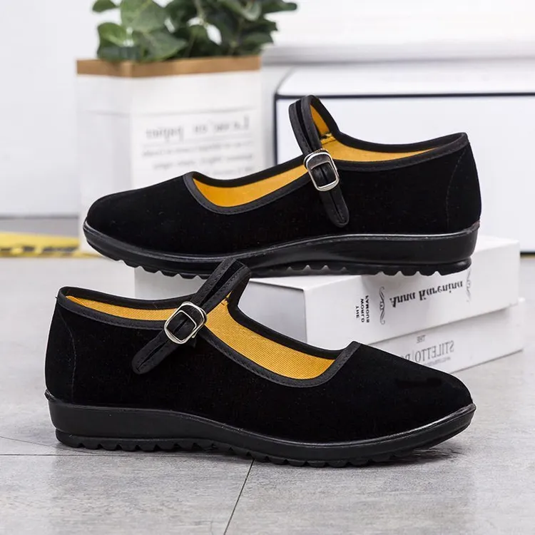 老北京布鞋女鞋软底工作鞋潮牌酒店上班鞋妈妈鞋洋气妈妈鞋子