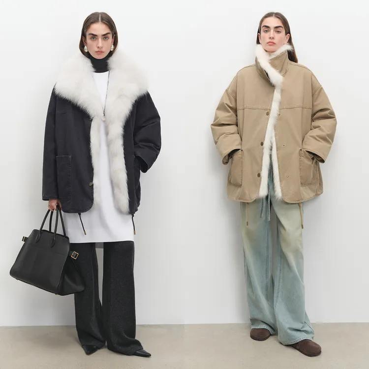 MSBEAST酷飒工装风可脱卸狐狸毛连襟领90白鹅绒派克服冬丨冒险家
