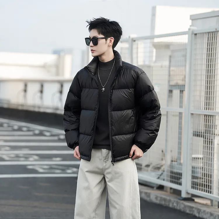 短款冬季帅气外穿男装男士立领情侣羽绒服宽松百搭加厚冬保暖外套