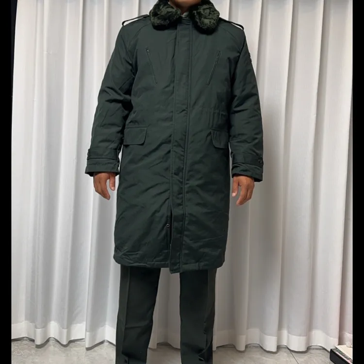 松枝绿寒区棉服大衣冬季防寒防寒保暖正品加厚保暖棉大衣长款棉袄