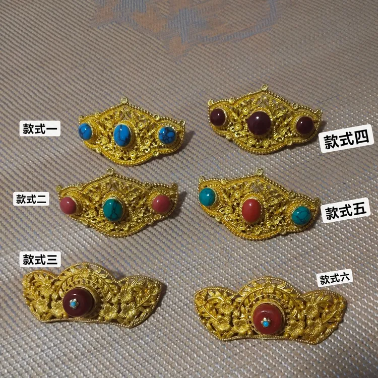 diy手工配件欧美中古配饰发夹古风头饰弹簧夹女发饰