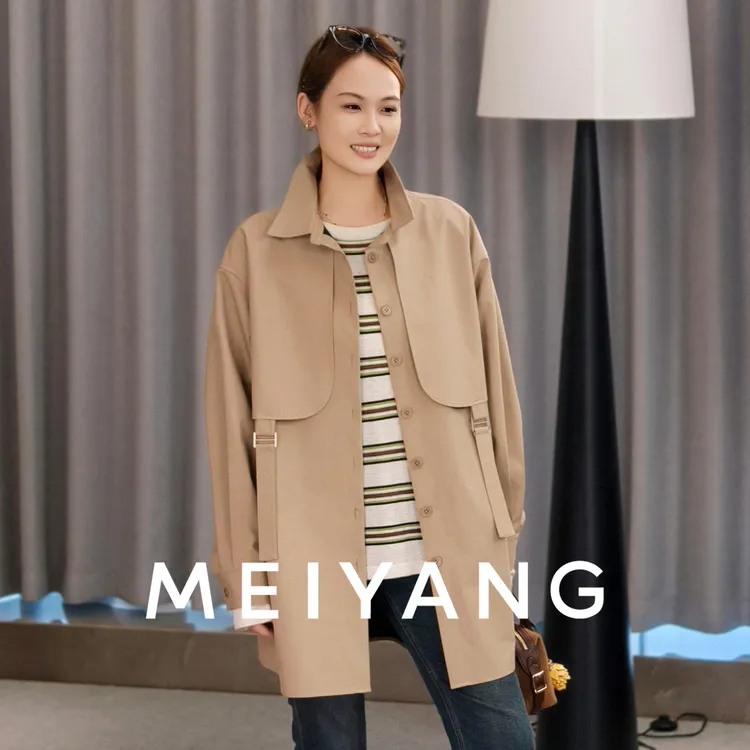 美洋MEIYANG 燕尾蝶风衣
