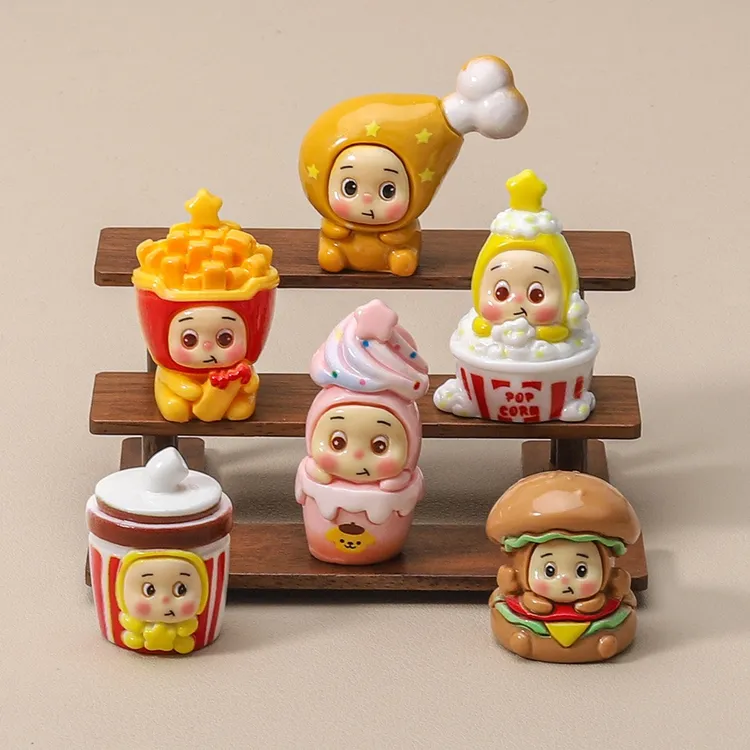 【双许愿+对对碰】食玩星星人萌粒diy饰品树脂小摆件