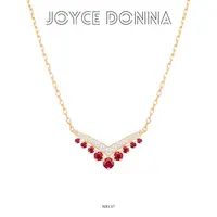 925银 法式气质精致百搭V型锁骨项链 NX137