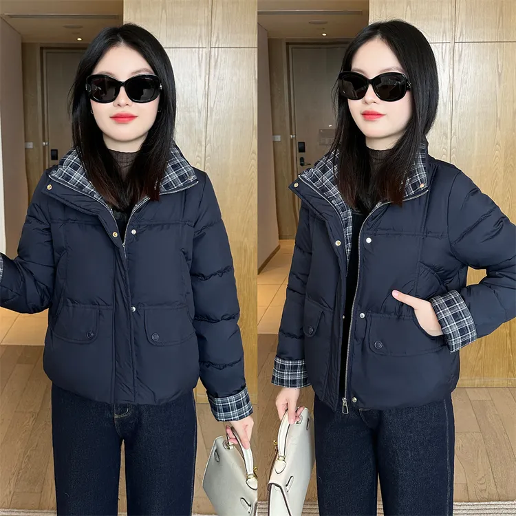 【婉星儿品牌】显瘦洋气时尚加厚保暖韩版冬季棉衣休闲百搭立领显瘦