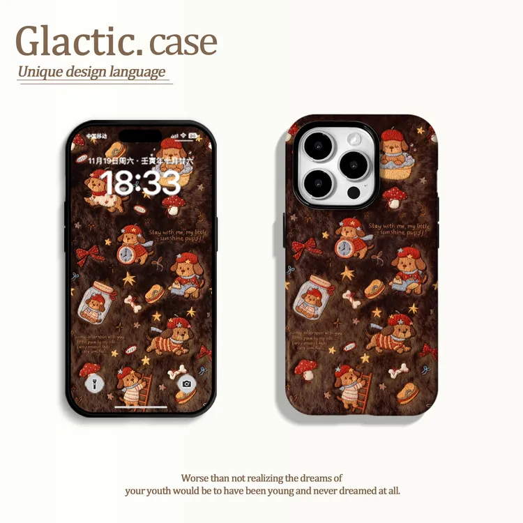 适用于苹果17华为OPPO小米VIVO高级感男女二合一菲林手机壳GA1684